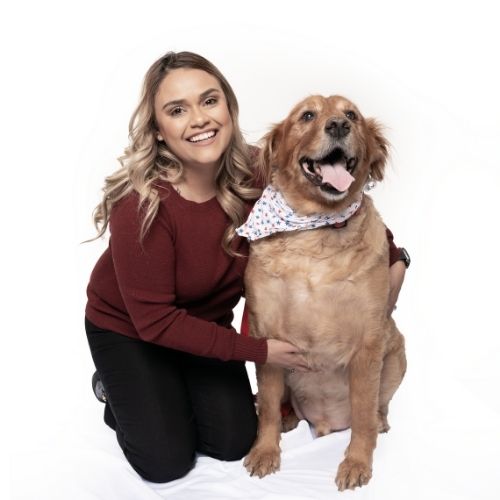 AmeriVet Lead Compliance Coordinator Ana Mata, pictured with Wilson the dog