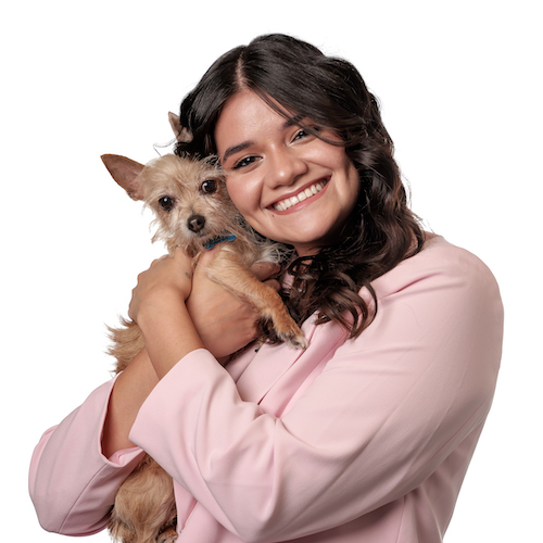 Jackie Olivares with Charlie