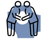 icon of two figures shaking hands