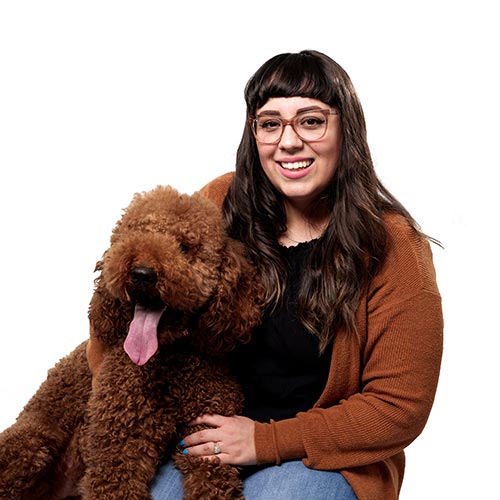 Kristy Romero with Daisy