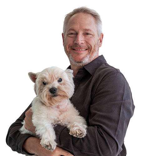 Jeff Bruneteau with Lucy