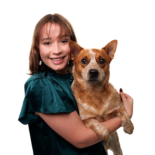 Jackie Olivares with Charlie