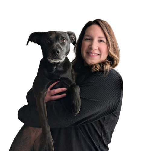 Jackie Olivares with Charlie