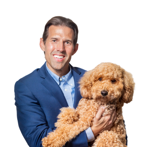 Dr. Daniel Aja with Bailey